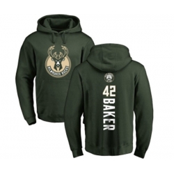 Milwaukee Bucks #42 Vin Baker Green Backer Pullover Hoodie