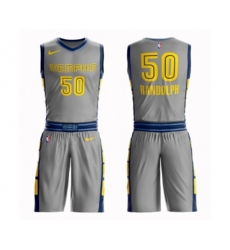 Memphis Grizzlies #50 Zach Randolph Authentic Gray Basketball Suit Jersey - City Edition