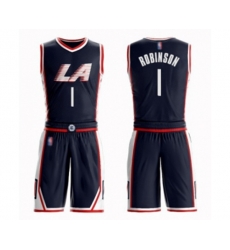 Los Angeles Clippers #1 Jerome Robinson Swingman Navy Blue Basketball Suit Jersey - City Edition