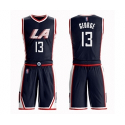 Los Angeles Clippers #13 Paul George Swingman Navy Blue Basketball Suit Jersey - City Edition Los Angeles Clippers #13 Paul George Swingman Navy Blue Basketball Suit Jersey - City Edition
