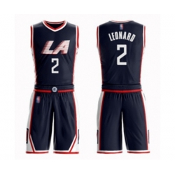 Los Angeles Clippers #2 Kawhi Leonard Swingman Navy Blue Basketball Suit Jersey - City Edition Los Angeles Clippers #2 Kawhi Leonard Swingman Navy Blue Basketball Suit Jersey - City Edition