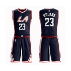 Los Angeles Clippers #23 Lou Williams Swingman Navy Blue Basketball Suit Jersey - City Edition Los Angeles Clippers #23 Lou Williams Swingman Navy Blue Basketball Suit Jersey - City Edition