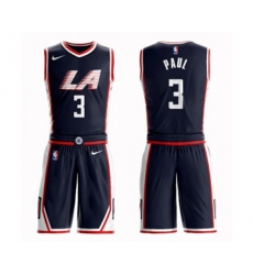 Los Angeles Clippers #3 Chris Paul Swingman Navy Blue Basketball Suit Jersey - City Edition