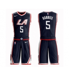 Los Angeles Clippers #5 Montrezl Harrell Swingman Navy Blue Basketball Suit Jersey - City Edition