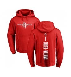 Houston Rockets #1 Michael Carter-Williams Red Backer Pullover Hoodie