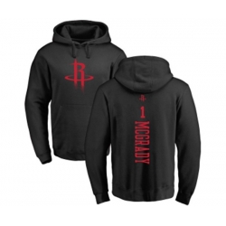 Houston Rockets #1 Tracy McGrady Black One Color Backer Pullover Hoodie