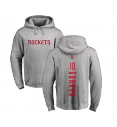 Houston Rockets #10 Eric Gordon Ash Backer Pullover Hoodie
