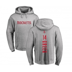 Houston Rockets #14 Gerald Green Ash Backer Pullover Hoodie