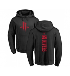 Houston Rockets #25 Austin Rivers Black One Color Backer Pullover Hoodie