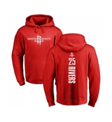 Houston Rockets #25 Austin Rivers Red Backer Pullover Hoodie