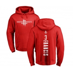 Houston Rockets #3 Steve Francis Red Backer Pullover Hoodie