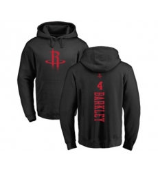 Houston Rockets #4 Charles Barkley Black One Color Backer Pullover Hoodie