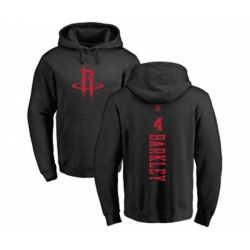 Houston Rockets #4 Charles Barkley Black One Color Backer Pullover Hoodie