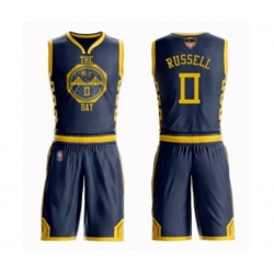 Golden State Warriors #0 DAngelo Russell Swingman Navy Blue Basketball Suit Jersey - City Edition