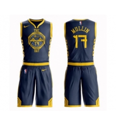 Golden State Warriors #17 Chris Mullin Swingman Navy Blue Basketball Suit Jersey - City Edition