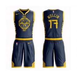 Golden State Warriors #17 Chris Mullin Swingman Navy Blue Basketball Suit Jersey - City Edition Golden State Warriors #17 Chris Mullin Swingman Navy Blue Basketball Suit Jersey - City Edition