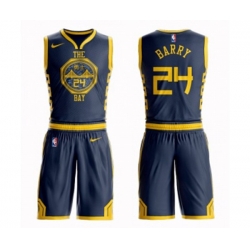 Golden State Warriors #24 Rick Barry Swingman Navy Blue Basketball Suit Jersey - City Edition Golden State Warriors #24 Rick Barry Swingman Navy Blue Basketball Suit Jersey - City Edition