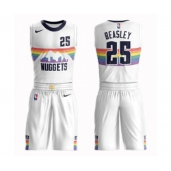 Denver Nuggets #25 Malik Beasley Swingman White Basketball Suit Jersey - City Edition