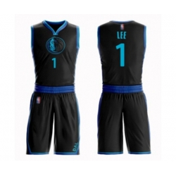 Dallas Mavericks #1 Courtney Lee Swingman Black Basketball Suit Jersey - City Edition