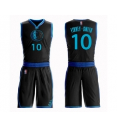 Dallas Mavericks #10 Dorian Finney-Smith Swingman Black Basketball Suit Jersey - City Edition