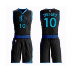 Dallas Mavericks #10 Dorian Finney-Smith Swingman Black Basketball Suit Jersey - City Edition