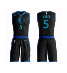 Dallas Mavericks #5 Jose Juan Barea Authentic Black Basketball Suit Jersey - City Edition