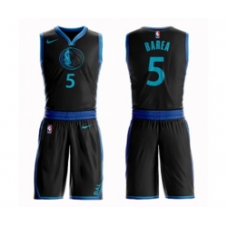 Dallas Mavericks #5 Jose Juan Barea Swingman Black Basketball Suit Jersey - City Edition