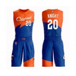 Cleveland Cavaliers #20 Brandon Knight Authentic Blue Basketball Suit Jersey - City Edition