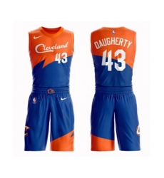 Cleveland Cavaliers #43 Brad Daugherty Swingman Blue Basketball Suit Jersey - City Edition
