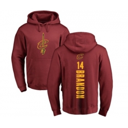 Cleveland Cavaliers #14 Terrell Brandon Maroon Backer Pullover Hoodie Cleveland Cavaliers #14 Terrell Brandon Maroon Backer Pullover Hoodie