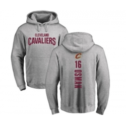 Cleveland Cavaliers #16 Cedi Osman Ash Backer Pullover Hoodie Cleveland Cavaliers #16 Cedi Osman Ash Backer Pullover Hoodie