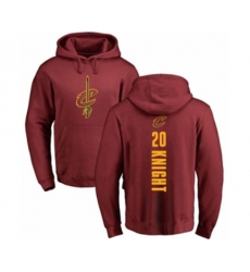Cleveland Cavaliers #20 Brandon Knight Maroon Backer Pullover Hoodie