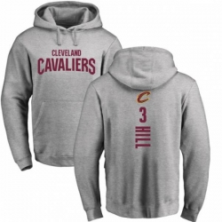 Cleveland Cavaliers #3 George Hill Ash Backer Pullover Hoodie Cleveland Cavaliers #3 George Hill Ash Backer Pullover Hoodie