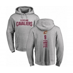 Cleveland Cavaliers #9 Channing Frye Ash Backer Pullover Hoodie Cleveland Cavaliers #9 Channing Frye Ash Backer Pullover Hoodie