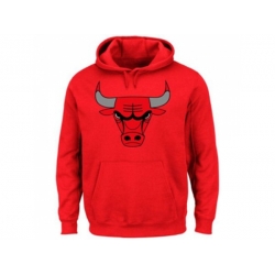 Chicago Bulls Majestic Current Logo Tech Patch Red Pullover Hoodie Chicago Bulls Majestic Current Logo Tech Patch Red Pullover Hoodie