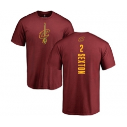 Cleveland Cavaliers #2 Collin Sexton Maroon Backer T-Shirt