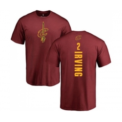 Cleveland Cavaliers #2 Kyrie Irving Maroon Backer T-Shirt