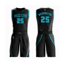 Charlotte Hornets #25 PJ Washington Swingman Black Basketball Suit Jersey - City Edition Charlotte Hornets #25 PJ Washington Swingman Black Basketball Suit Jersey - City Edition