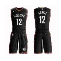 Brooklyn Nets #12 Joe Harris Swingman Black Basketball Suit Jersey - City Edition Brooklyn Nets #12 Joe Harris Swingman Black Basketball Suit Jersey - City Edition