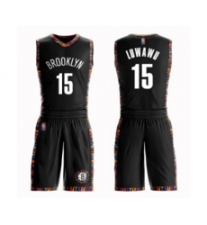 Brooklyn Nets #15 Timothe Luwawu Swingman Black Basketball Suit Jersey - City Edition
