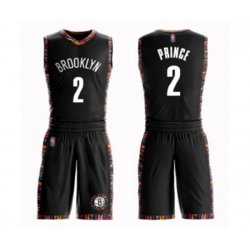 Brooklyn Nets #2 Taurean Prince Authentic Black Basketball Suit Jersey - City Edition Brooklyn Nets #2 Taurean Prince Authentic Black Basketball Suit Jersey - City Edition