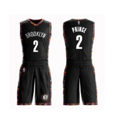 Brooklyn Nets #2 Taurean Prince Swingman Black Basketball Suit Jersey - City Edition