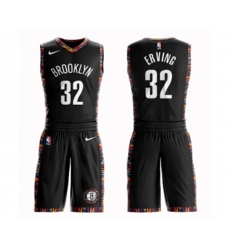 Brooklyn Nets #32 Julius Erving Swingman Black Basketball Suit Jersey - City Edition