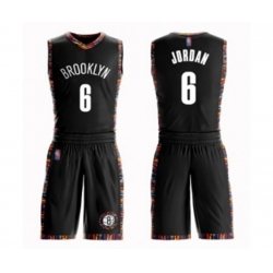 Brooklyn Nets #6 DeAndre Jordan Swingman Black Basketball Suit Jersey - City Edition Brooklyn Nets #6 DeAndre Jordan Swingman Black Basketball Suit Jersey - City Edition