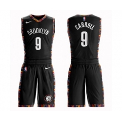 Brooklyn Nets #9 DeMarre Carroll Authentic Black Basketball Suit Jersey - City Edition Brooklyn Nets #9 DeMarre Carroll Authentic Black Basketball Suit Jersey - City Edition