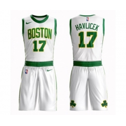 Boston Celtics #17 John Havlicek Swingman White Basketball Suit Jersey - City Edition