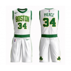 Boston Celtics #34 Paul Pierce Swingman White Basketball Suit Jersey - City Edition
