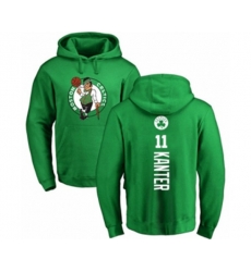 Boston Celtics #11 Enes Kanter Kelly Green Backer Pullover Hoodie