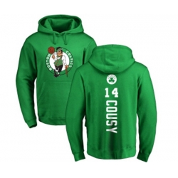 Boston Celtics #14 Bob Cousy Kelly Green Backer Pullover Hoodie Boston Celtics #14 Bob Cousy Kelly Green Backer Pullover Hoodie