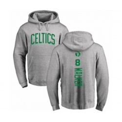 Boston Celtics #8 Kemba Walker Ash Backer Pullover Hoodie Boston Celtics #8 Kemba Walker Ash Backer Pullover Hoodie